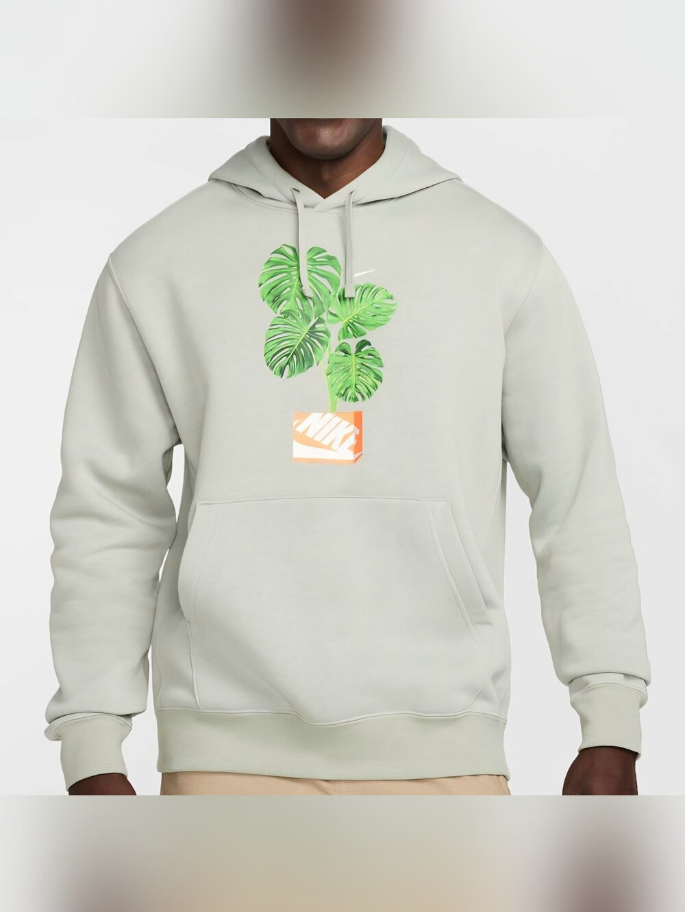 Nike Men's Club Monstera Pullover Hoodie - Size Med